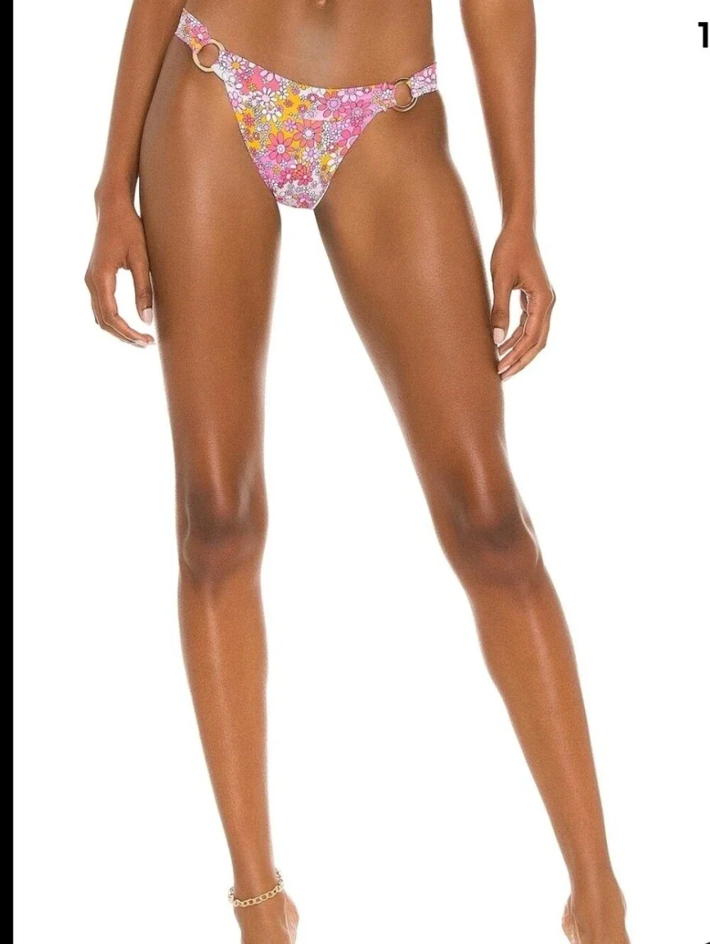 Frankies Bikinis x Naomi Osaka Eden Halter Pink Floral Bikini Set Size XL